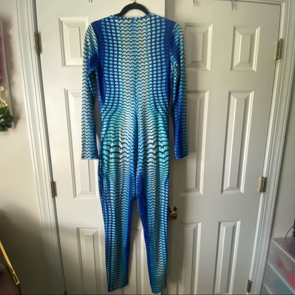 Marine Serre Inspired Blue Moon Jumpsuit - Picture 4 of 5